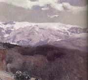 Joaquin Sorolla Sierra Nevada in winter oil painting artist